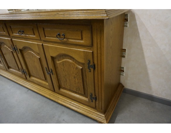 KOMODA DĘBOWA 4 DRZWIOWA SZER. 213 CM