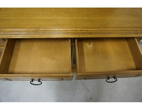 KOMODA DĘBOWA 4 DRZWIOWA SZER. 213 CM