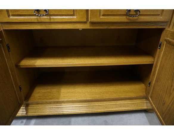 KOMODA DĘBOWA 4 DRZWIOWA SZER. 213 CM