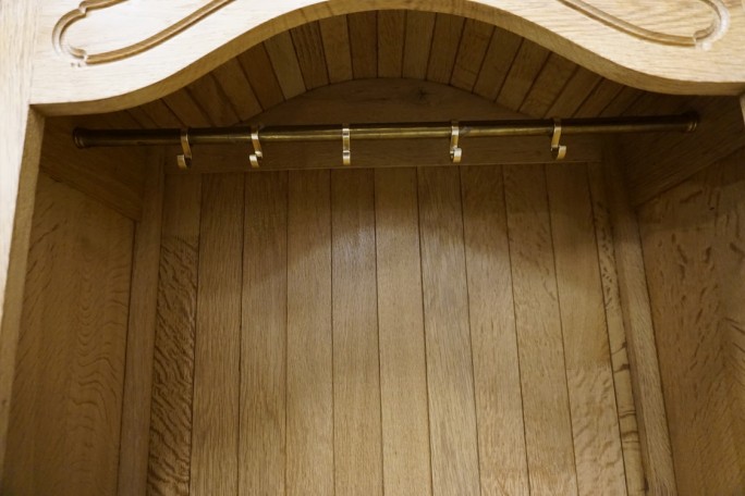 SZAFA DĘBOWA LITY DĄB NATURALNA  SZER. 85 CM