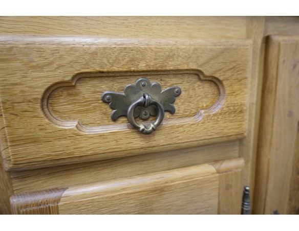 WITRYNA KREDENS DĘBOWY LITY DĄB WYJĄTKOWY SZER. 138 CM