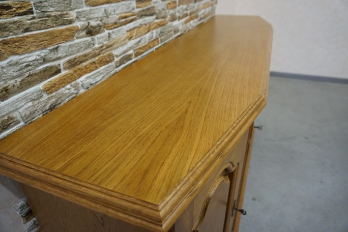 KOMODA DĘBOWA 4 DRZWIOWA 2 SZUFLADY SZER. 185 CM