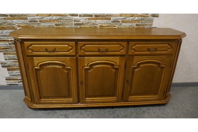 KOMODA DĘBOWA 3 DRZWIOWA SZER. 170 CM