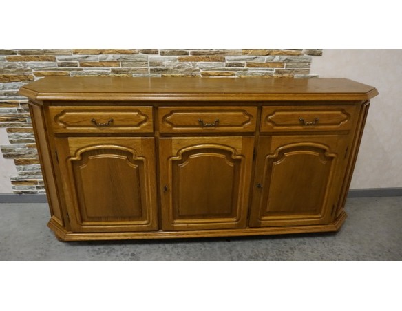 KOMODA DĘBOWA 3 DRZWIOWA SZER. 170 CM