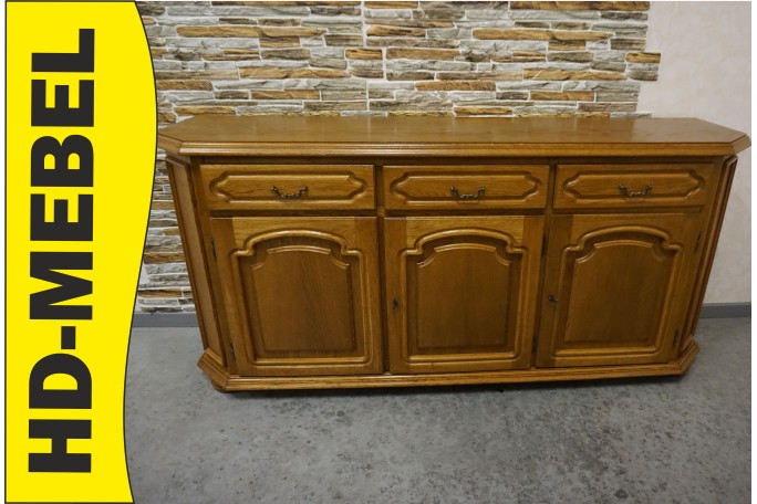 KOMODA DĘBOWA 3 DRZWIOWA SZER. 170 CM