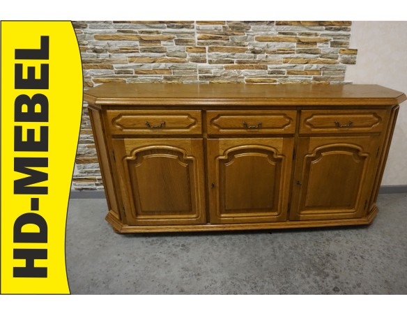 KOMODA DĘBOWA 3 DRZWIOWA SZER. 170 CM