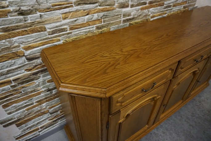 KOMODA DĘBOWA 3 DRZWIOWA SZER. 170 CM