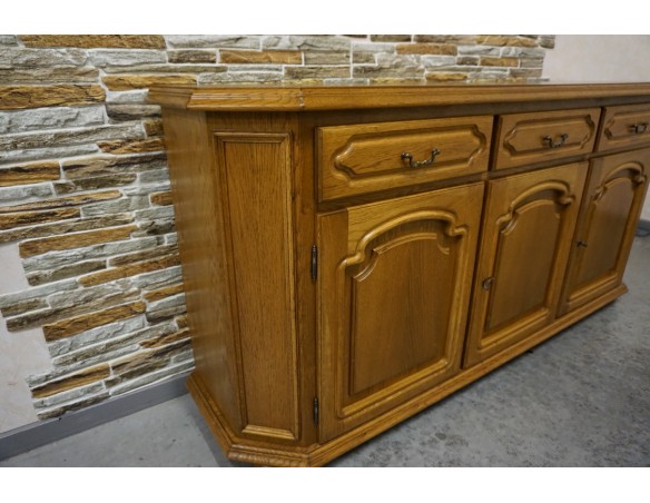 KOMODA DĘBOWA 3 DRZWIOWA SZER. 170 CM