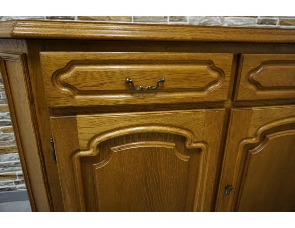 KOMODA DĘBOWA 3 DRZWIOWA SZER. 170 CM