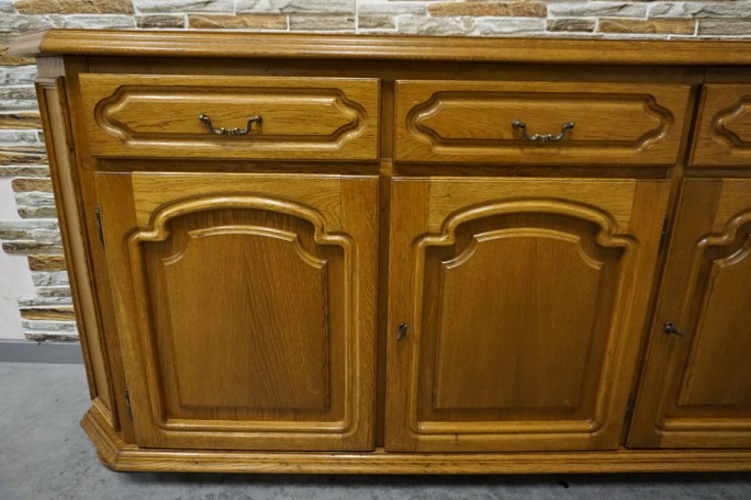 KOMODA DĘBOWA 3 DRZWIOWA SZER. 170 CM