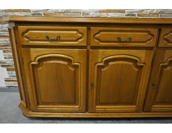 KOMODA DĘBOWA 3 DRZWIOWA SZER. 170 CM