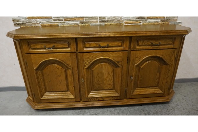 KOMODA DĘBOWA 3 DRZWIOWA SZER. 170 CM