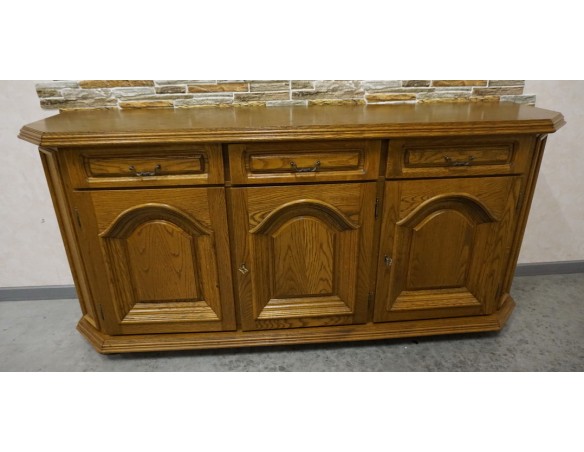 KOMODA DĘBOWA 3 DRZWIOWA SZER. 170 CM