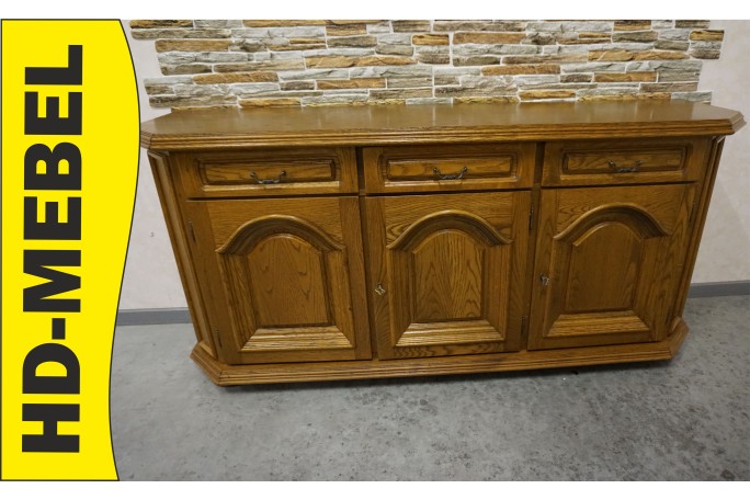 KOMODA DĘBOWA 3 DRZWIOWA SZER. 170 CM