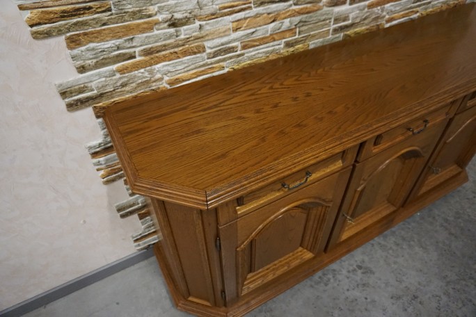 KOMODA DĘBOWA 3 DRZWIOWA SZER. 170 CM