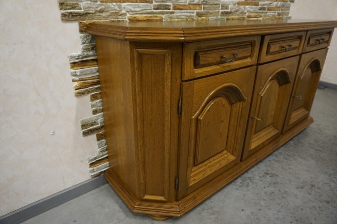 KOMODA DĘBOWA 3 DRZWIOWA SZER. 170 CM