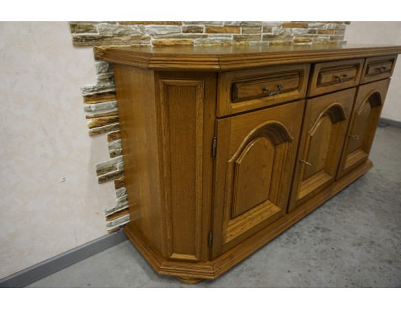 KOMODA DĘBOWA 3 DRZWIOWA SZER. 170 CM