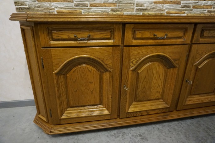 KOMODA DĘBOWA 3 DRZWIOWA SZER. 170 CM