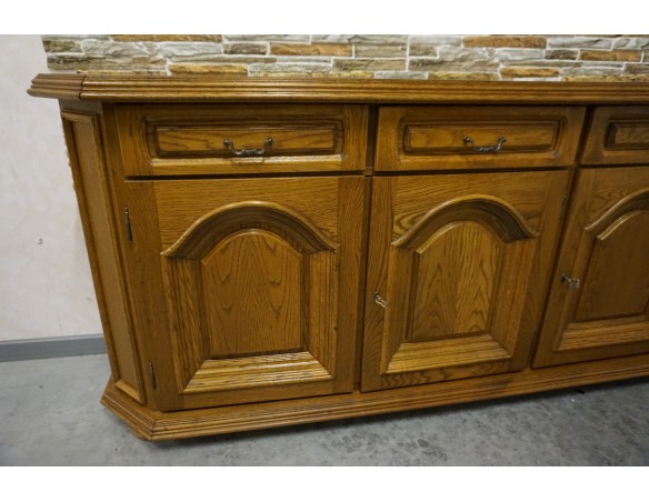 KOMODA DĘBOWA 3 DRZWIOWA SZER. 170 CM