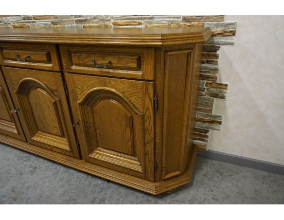 KOMODA DĘBOWA 3 DRZWIOWA SZER. 170 CM