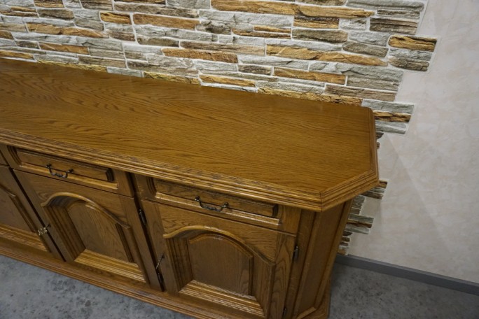 KOMODA DĘBOWA 3 DRZWIOWA SZER. 170 CM