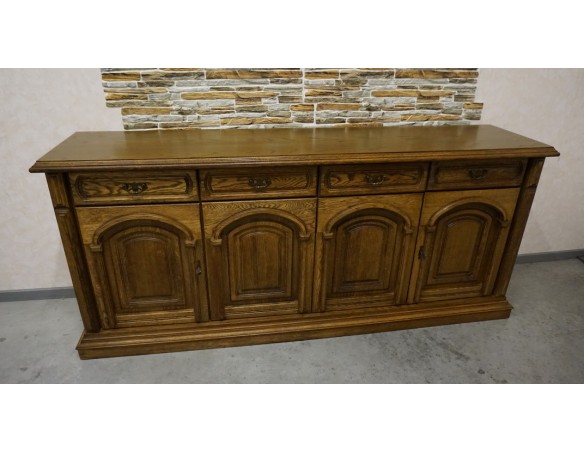 KOMODA DĘBOWA 4 DRZWIOWA SZER. 211 CM