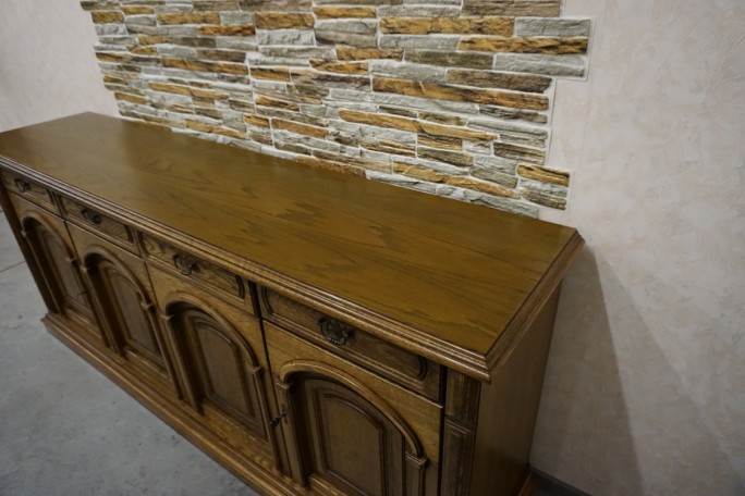 KOMODA DĘBOWA 4 DRZWIOWA SZER. 211 CM