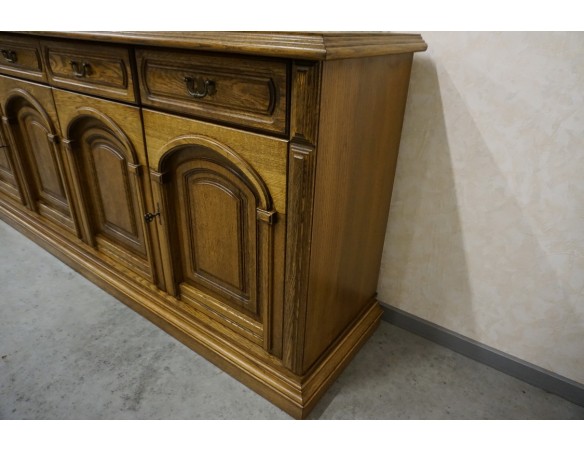 KOMODA DĘBOWA 4 DRZWIOWA SZER. 211 CM