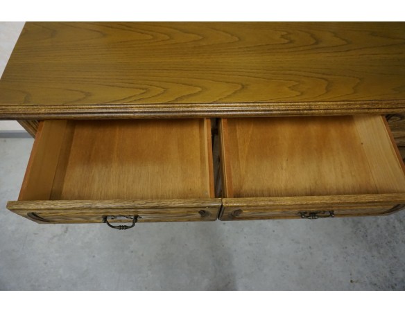 KOMODA DĘBOWA 4 DRZWIOWA SZER. 211 CM