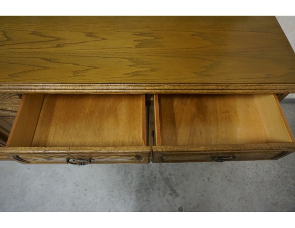 KOMODA DĘBOWA 4 DRZWIOWA SZER. 211 CM