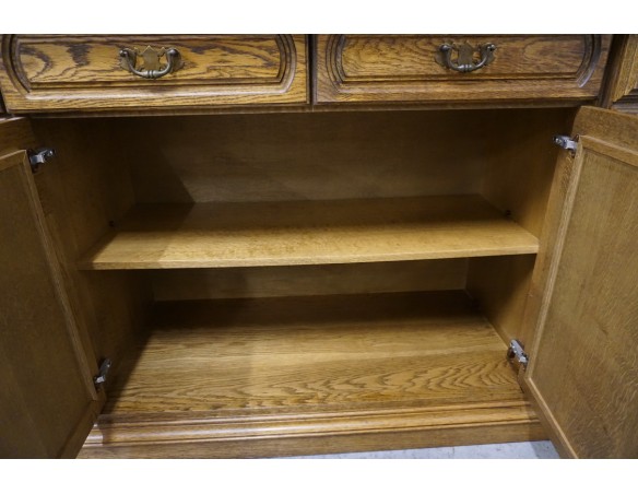 KOMODA DĘBOWA 4 DRZWIOWA SZER. 211 CM