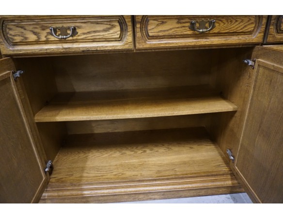 KOMODA DĘBOWA 4 DRZWIOWA SZER. 211 CM