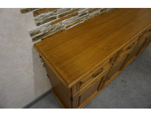 KOMODA DĘBOWA 4 DRZWIOWA SZER. 184 CM 2