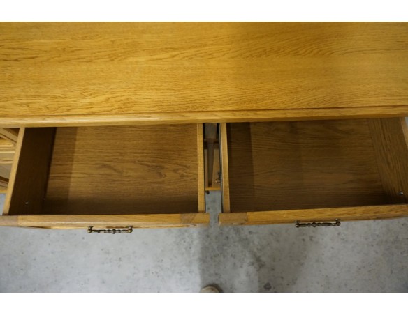 KOMODA DĘBOWA 4 DRZWIOWA SZER. 184 CM