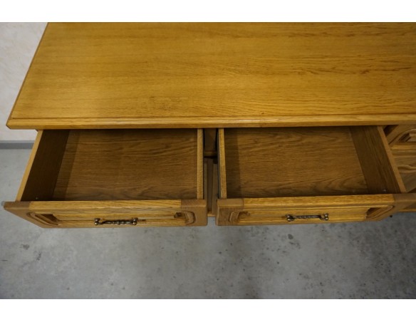 KOMODA DĘBOWA 4 DRZWIOWA SZER. 184 CM