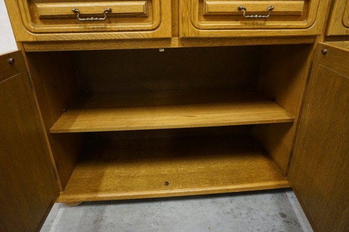 KOMODA DĘBOWA 4 DRZWIOWA SZER. 184 CM