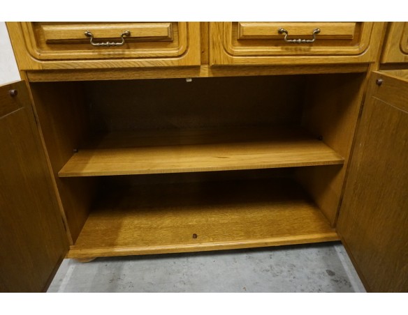 KOMODA DĘBOWA 4 DRZWIOWA SZER. 184 CM