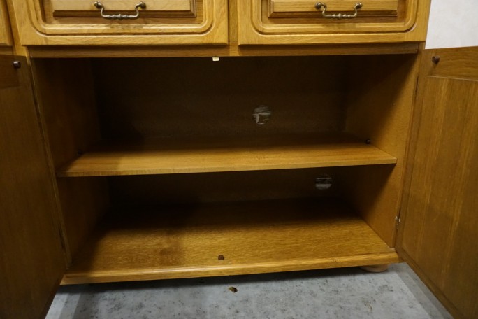 KOMODA DĘBOWA 4 DRZWIOWA SZER. 184 CM