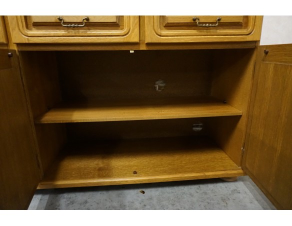 KOMODA DĘBOWA 4 DRZWIOWA SZER. 184 CM