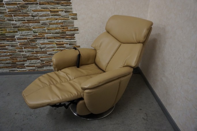 FOTEL SKÓRA NATURALNA ELEKTRYCZNY NA PILOTA...
