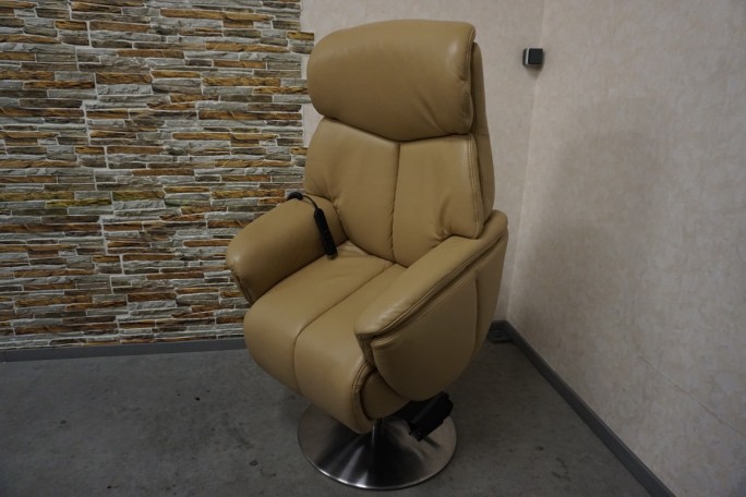 FOTEL SKÓRA NATURALNA ELEKTRYCZNY NA PILOTA...