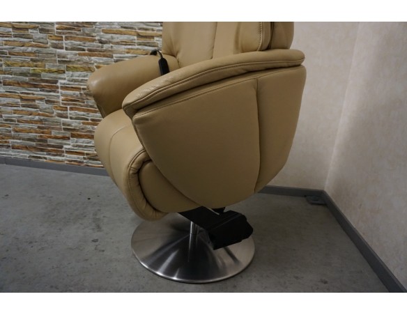 FOTEL SKÓRA NATURALNA ELEKTRYCZNY NA PILOTA BEZPRZEWODOWY
