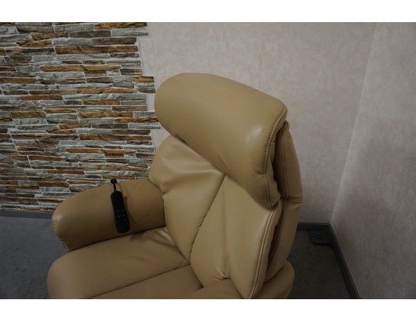 FOTEL SKÓRA NATURALNA ELEKTRYCZNY NA PILOTA BEZPRZEWODOWY