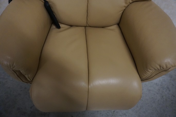 FOTEL SKÓRA NATURALNA ELEKTRYCZNY NA PILOTA...