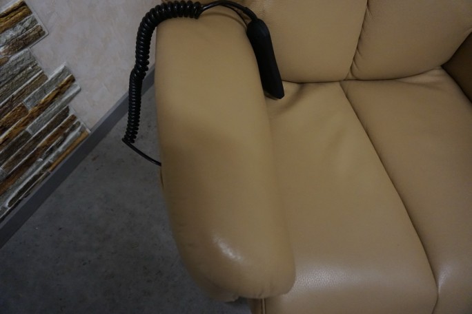 FOTEL SKÓRA NATURALNA ELEKTRYCZNY NA PILOTA...