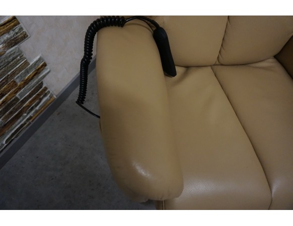 FOTEL SKÓRA NATURALNA ELEKTRYCZNY NA PILOTA BEZPRZEWODOWY