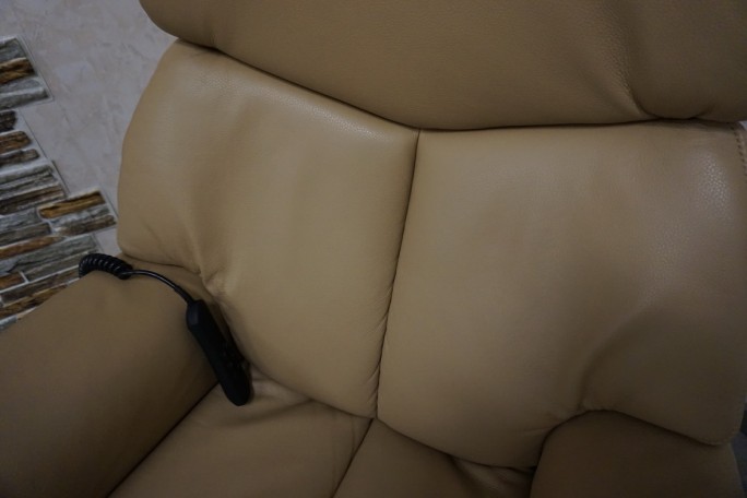 FOTEL SKÓRA NATURALNA ELEKTRYCZNY NA PILOTA...