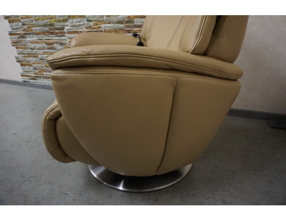 FOTEL SKÓRA NATURALNA ELEKTRYCZNY NA PILOTA BEZPRZEWODOWY