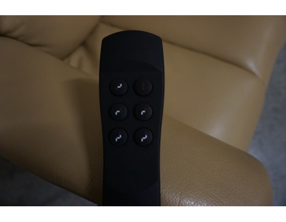 FOTEL SKÓRA NATURALNA ELEKTRYCZNY NA PILOTA BEZPRZEWODOWY