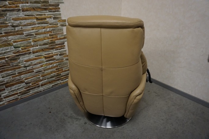 FOTEL SKÓRA NATURALNA ELEKTRYCZNY NA PILOTA...